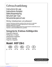 Kuppersbusch ERO 2070 Operating Instructions Manual