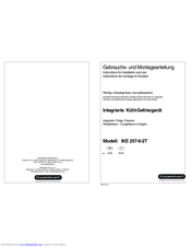 Küppersbusch IKE 257-6-2T Operating Instructions Manual
