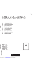 Kuppersbusch IKE 249 series Operating Instructions Manual