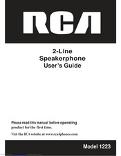 Rca 1223 User Manual