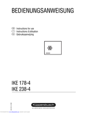 Kuppersbusch IKE 178-4 Operating Instructions Manual