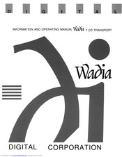Wadia 7 Information & Operation Manual