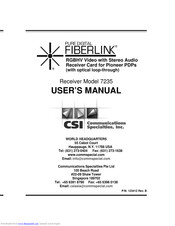 Pure Digital Fiberlink 7235 User Manual
