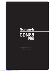 Numark CDN88 Pro Reference Manual