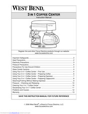 West Bend L5563G Instruction Manual