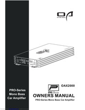Option Audio OAX2000 Owner's Manual