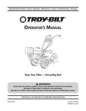 Troy-Bilt Big Red Operation Manual