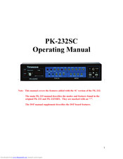 Timewave PK-232SC Operating Manual