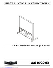 Da-Lite IDEA 22516 Installation Instructions Manual