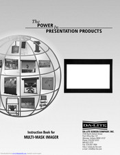 Da-Lite MULTI-MASK IMAGER Instruction Book