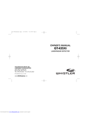 Whistler GT-435Xi Owner's Manual