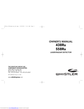 Whistler 438Ru Owner's Manual