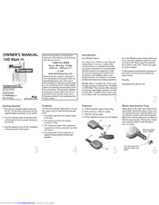 Whistler PI-100Watt Owner's Manual