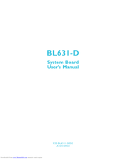 DFI BL631-D User Manual