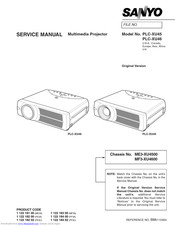 Sanyo PLC-XU46 Service Manual