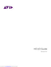 Avid Technology HD I Manual