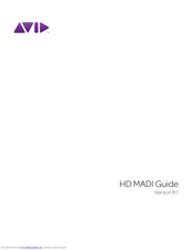 Avid Technology HD MADI Manual