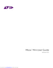 Avid Technology Mbox Mini User Manual