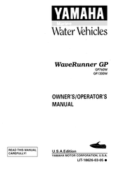Yamaha WaveRunner GP760W Owner's Manual