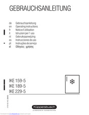 Küppersbusch IKE 159-5 Operating Instructions Manual