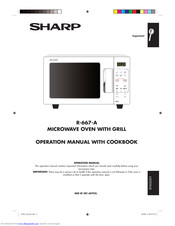 Sharp R-667-A Operation Manual With Cookbook