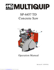 Multiquip SP-6457 TD Operation Manual