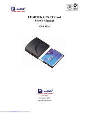 Leadtek GPS 9534 User Manual
