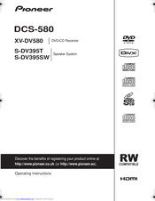 Pioneer VX-DV580 Operating Instructions Manual