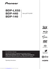 Pioneer BDP-140 Operating Instructions Manual