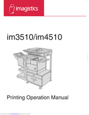 imagistics im3510 Operation Manual
