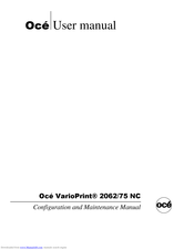 Oce VarioPrint 2062 NC User Manual