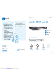 Philips DVDR3460 Quick Start Manual