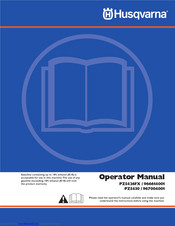 Husqvarna PZ6034FX / 966516801 Operator's Manual