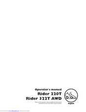 Husqvarna Rider 220T Owner's Manual