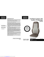 HoMedics MCS-490H Instruction Manual And Warranty