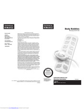 HoMedics Body Bubbles BA-M200 Instruction Manual