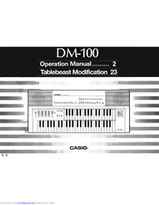 Casio DM-100 Operation Manual