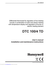 Honeywell DTC 100/4 TD User Manual