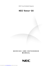 NEC VERSA SX HARD DISK DRIVE Service And Reference Manual