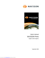 Navigon Primo User Manual
