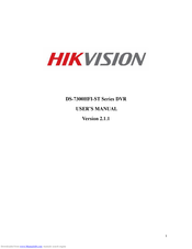 Hikvision DS-7300HFI-ST Series User Manual