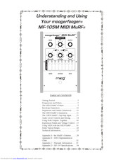 Moog Moogerfooger MF-105M MIDI MuRF Usage Instructions