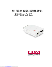 MiLAN MIL-P3720 Quick Install Manual