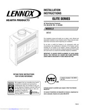Lennox ELITE ME43 Installation Instructions Manual