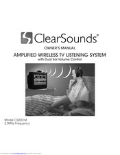 ClearSounds ClearTV CS2001M Owner's Manual