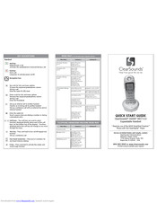 ClearSounds A600E Quick Start Manual
