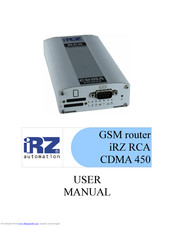 iRZ RCA CDMA 450 User Manual
