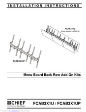 Chief FCAB3X1UP Installation Instructions Manual