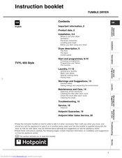 Hotpoint VTD 6000 Instruction Booklet