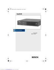 Bosch NetDVR User Manual